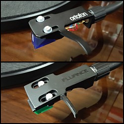 choice: Ortofon Blue + headshell (or) AT95e cartridge + headshell